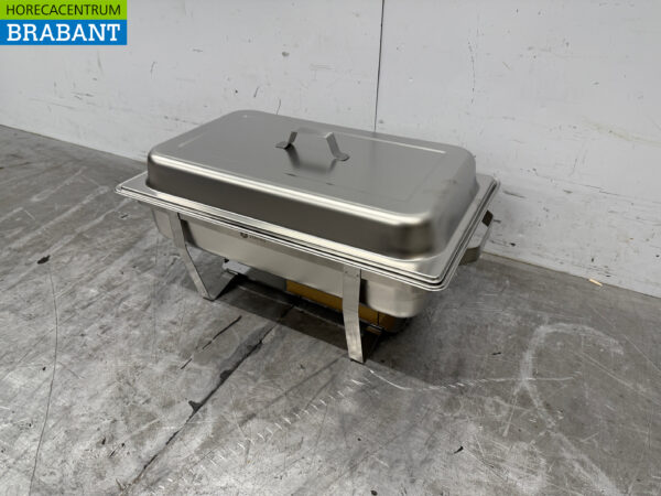 Stainless steel Zorro Chafing dish 1/2 & 2x 1/4 GN Catering - Image 2