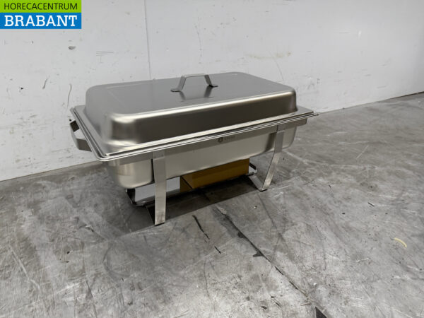 Stainless steel Zorro Chafing dish 1/2 & 2x 1/4 GN Catering - Image 3