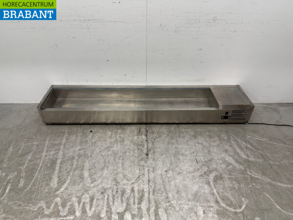 Stainless steel Saladiere 9 x 1/3 GN 200 cm 230V Horeca