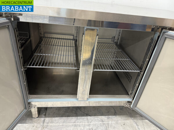 Stainless steel Maxxfrost Refrigerated Workbench 4 doors 223 cm 230V Horeca - Image 5