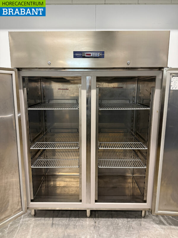 Stainless steel Double Door Freezer 1200 liters 230V Horeca - Image 4