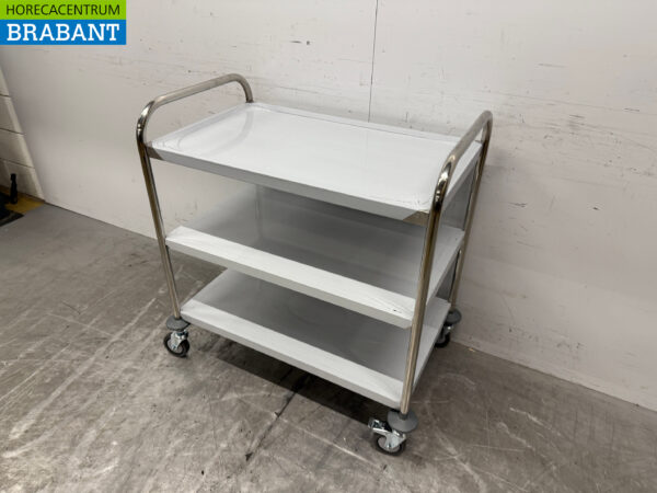 Stainless steel Zorro Serving Cart 3 tiers 86 cm Catering - Image 2