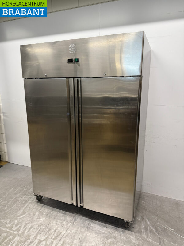 Stainless Steel Double Door Refrigerator Mobile 230V Catering - Image 2