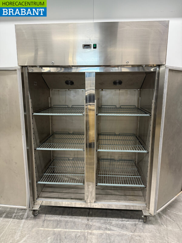 Stainless Steel Double Door Refrigerator Mobile 230V Catering - Image 4