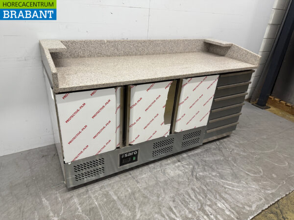 Stainless steel Saro Pizza Workbench 188.5 cm 230V Horeca - Image 3