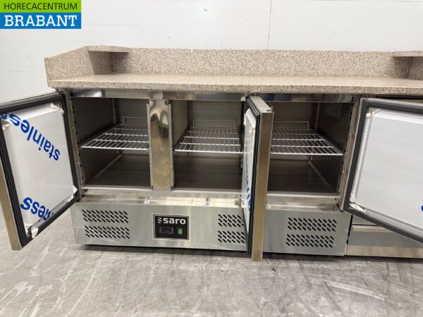 Stainless steel Saro Pizza Workbench 188.5 cm 230V Horeca - Image 4