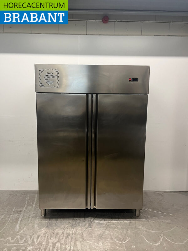 Stainless steel Double Door Freezer 1400 liters 230V Horeca