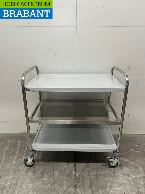 Stainless steel Saro Serving Cart 3 tiers 86 cm Catering