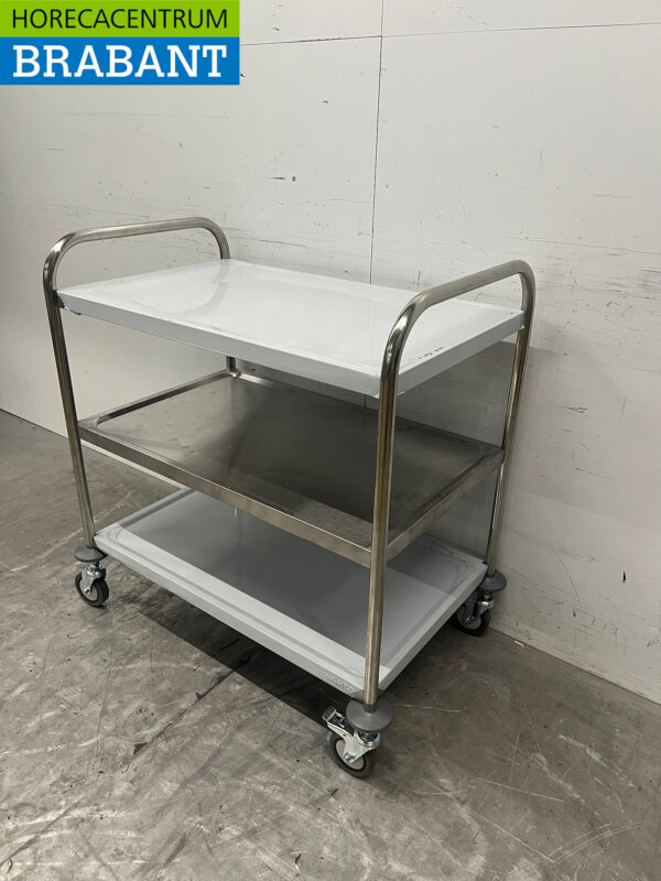 Stainless steel Saro Serving Cart 3 tiers 86 cm Catering - Image 2