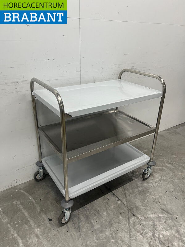 Stainless steel Saro Serving Cart 3 tiers 86 cm Catering - Image 3