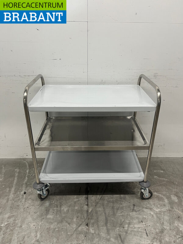 Stainless steel Saro Serving Cart 3 tiers 86 cm Catering - Image 4