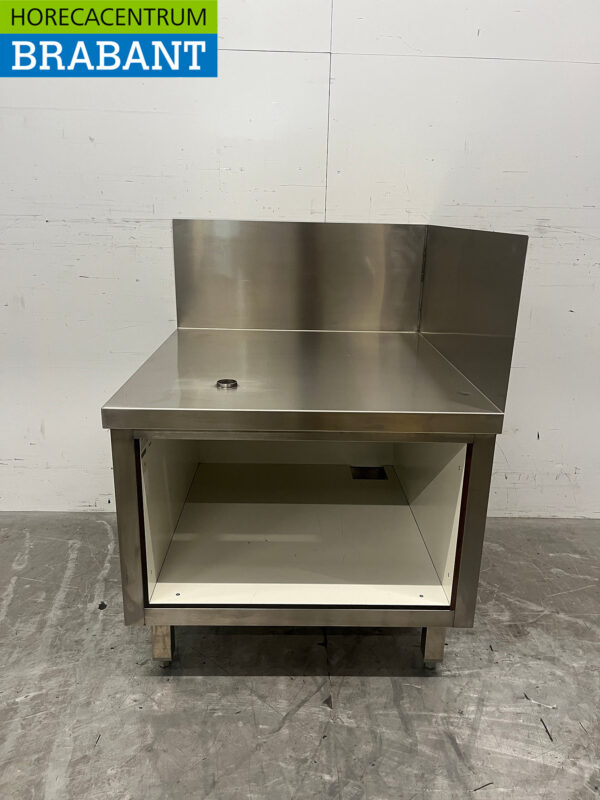 Stainless steel Angled Work Table 70 x 74 x 59.5 cm Catering