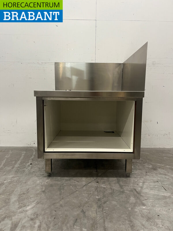 Stainless steel Angled Work Table 70 x 74 x 59.5 cm Catering - Image 4