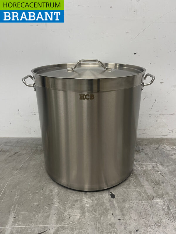 Stainless steel Soup Pan Cooking Pan Induction 45 x 45 cm 71 liters Catering