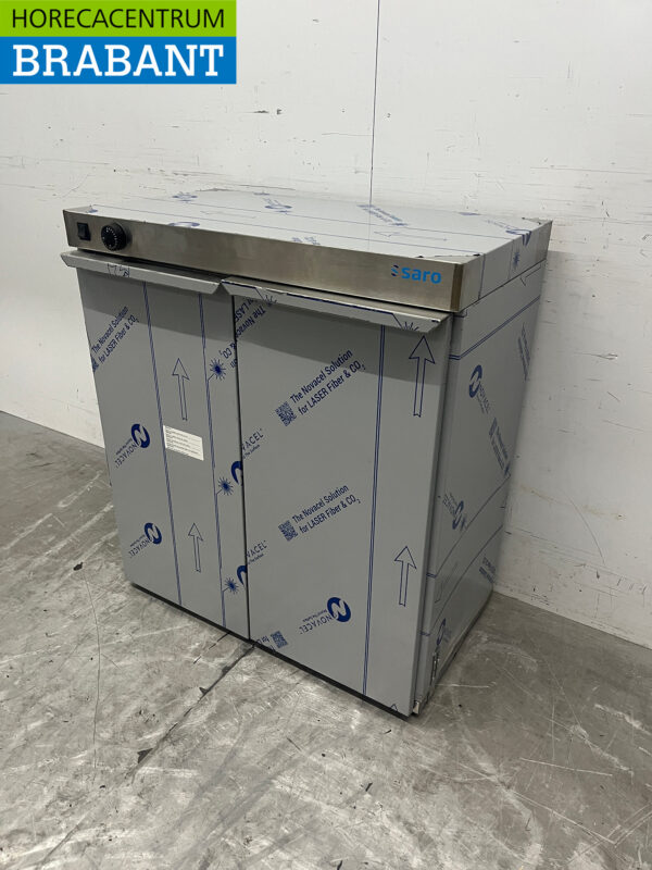 Stainless steel Saro plate warmer 120 plates up to 30 cm 230V Horeca - Image 2