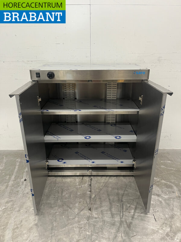Stainless steel Saro plate warmer 120 plates up to 30 cm 230V Horeca - Image 4