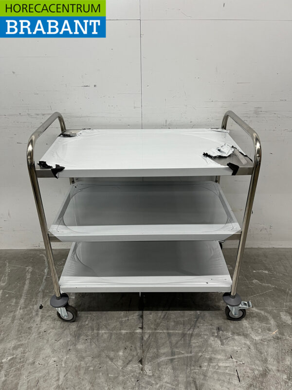 Stainless steel Zorro Serving Cart 3 tiers 85 cm Catering - Image 4