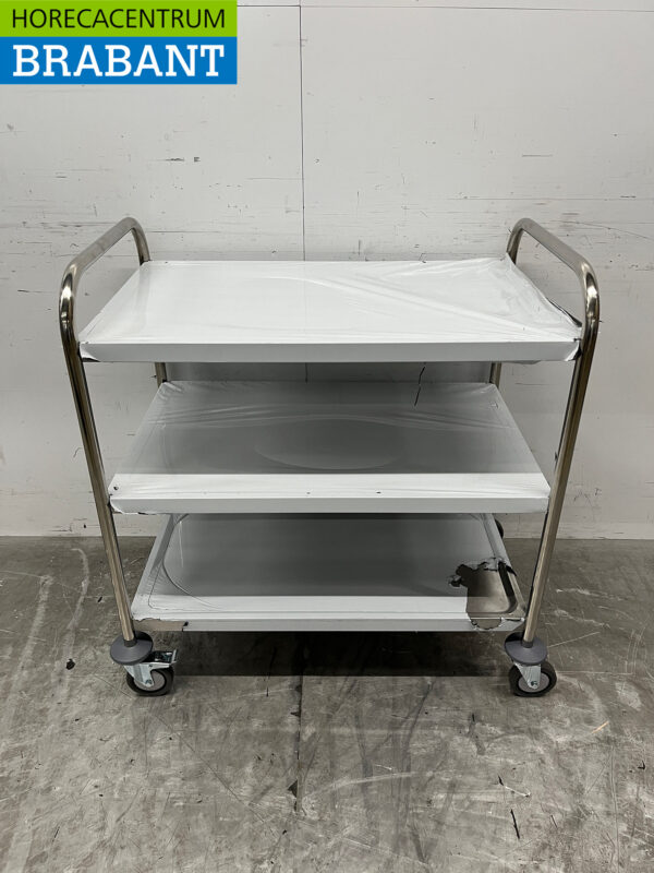 Stainless steel Zorro Serving Cart 3 tiers 85 cm Catering - Image 4