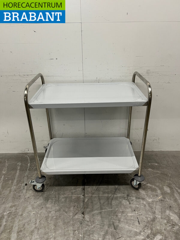 Stainless steel Saro Serving Cart 2 tiers 86 cm Catering
