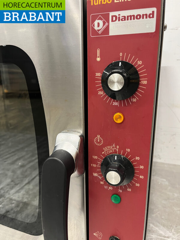 Stainless steel Diamond Hot air oven 4 x 1/1 GN 230V Horeca - Image 4