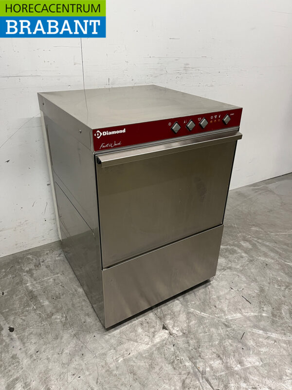 Stainless steel Diamond Dishwasher with drain pump 400V build year 2023 Catering - Image 3