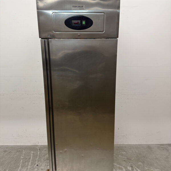Stainless steel Tefcold Single door Refrigerator 520 liters 230V Catering