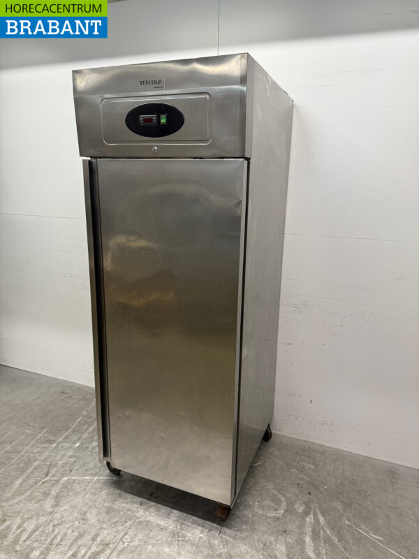 Stainless steel Tefcold Single door Refrigerator 520 liters 230V Catering - Image 2