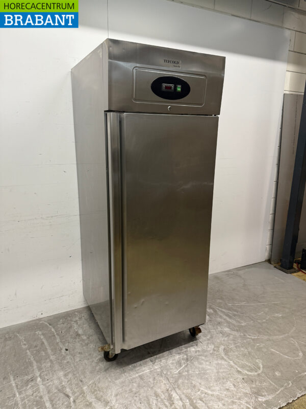 Stainless steel Tefcold Single door Refrigerator 520 liters 230V Catering - Image 3