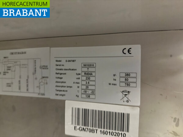 Stainless steel Maxxfrost Single Door Freezer 650 liters 230V Catering - Image 5