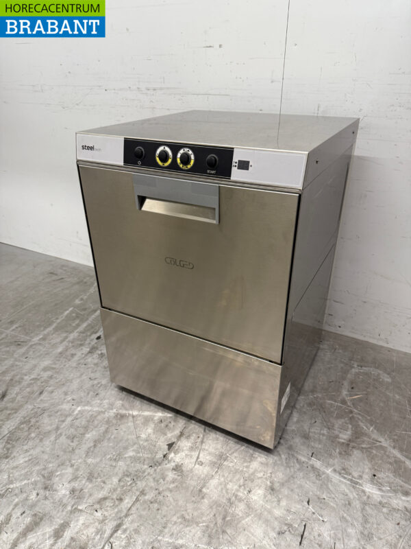 Stainless steel Colged Dishwasher with drain pump 400V Horeca - Image 2