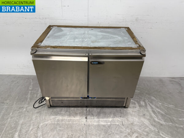 Stainless steel Afinox Refrigerated Workbench 2 Doors 100,5 cm 230V Horeca