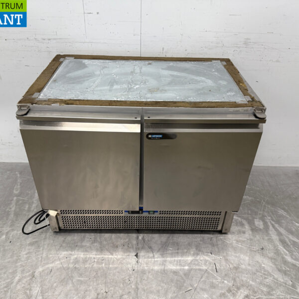Stainless steel Afinox Refrigerated Workbench 2 Doors 100,5 cm 230V Horeca