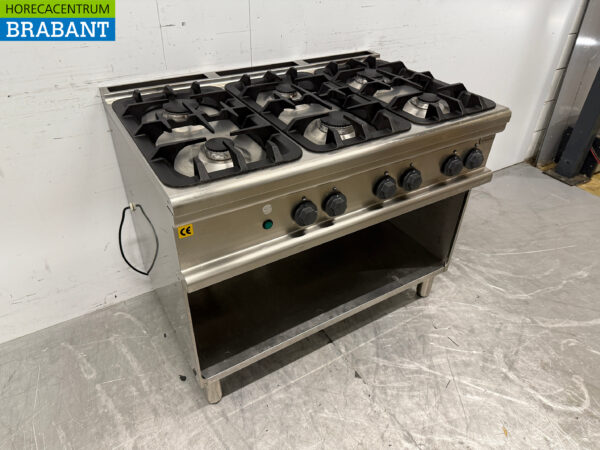 Stainless steel Electrolux 6 burner stove 105 cm Natural gas + 230V Horeca - Image 3