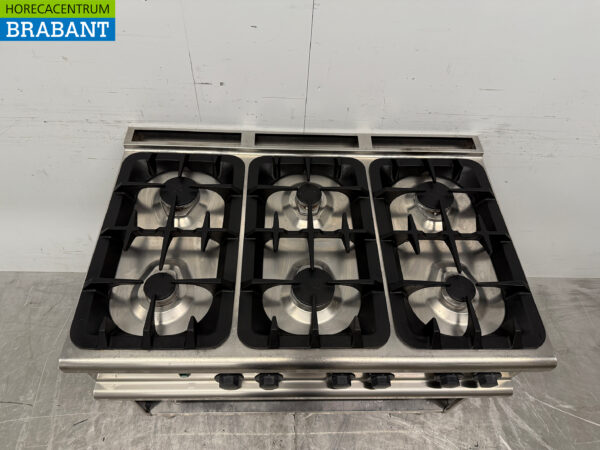 Stainless steel Electrolux 6 burner stove 105 cm Natural gas + 230V Horeca - Image 4