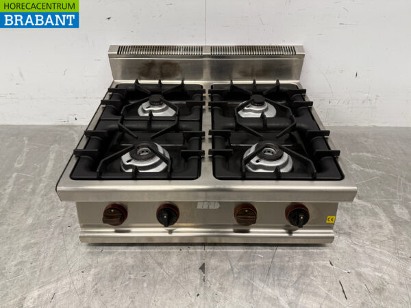 Stainless steel Gico 4 burner Hob 80.5 cm Natural gas Horeca