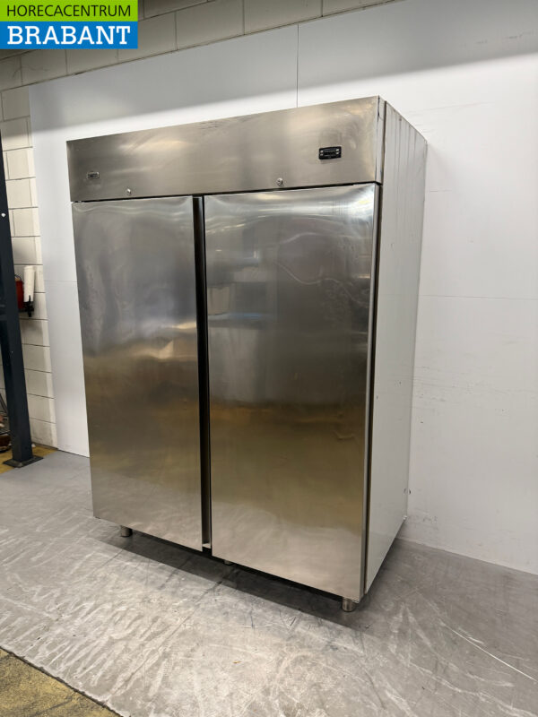 Stainless steel Zanussi Double door Refrigerator 1300 liters 230V Catering - Image 2