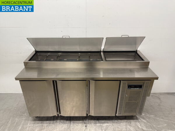 Stainless steel Tefcold Saladette 3 Doors 179 cm 230V Horeca - Image 4