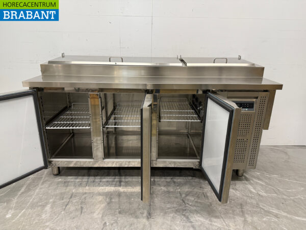 Stainless steel Tefcold Saladette 3 Doors 179 cm 230V Horeca - Image 5