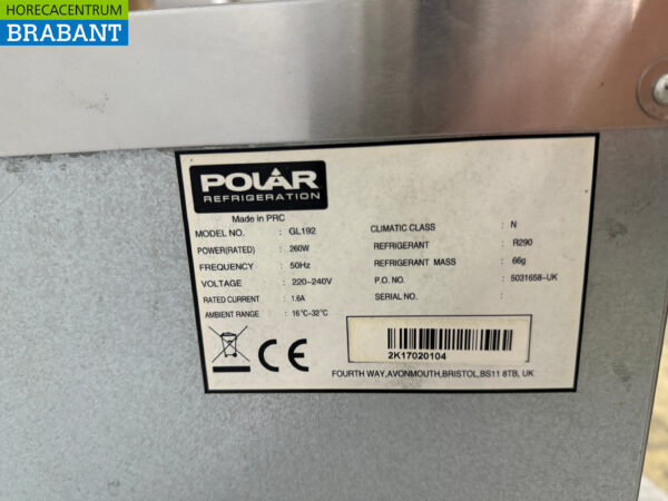 Stainless steel Polar Ice cube machine 50 kg per day 10 kg bunker 230V Horeca - Image 5