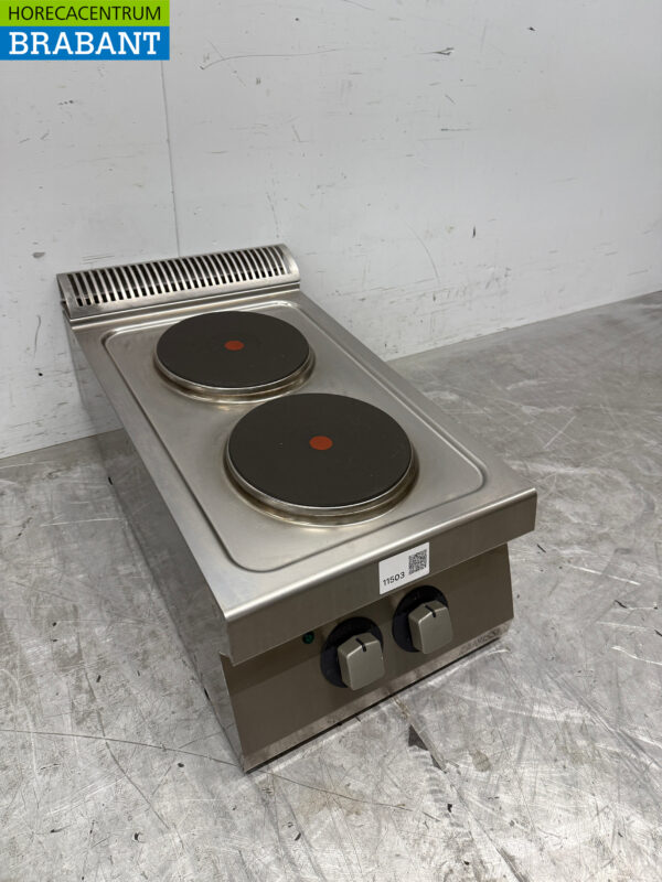 Stainless steel Zanussi 2 Burner Electric Stove 400V Catering - Image 3