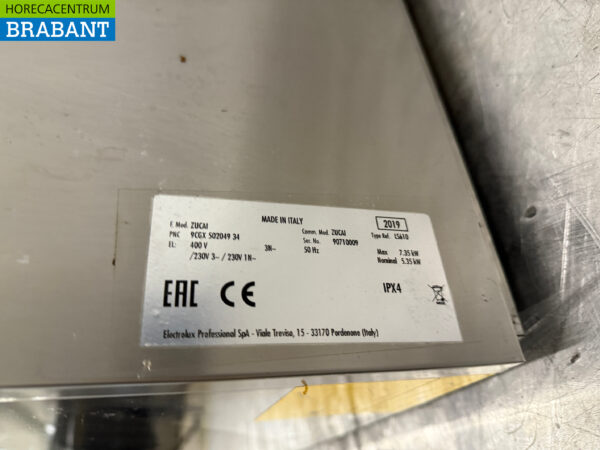 Stainless steel Zanussi Dishwasher with drain pump 230V Horeca - Image 6