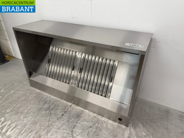 Stainless steel extractor hood Premium-line motor 1500 kuub box model 160 cm 230V Horeca - Image 2