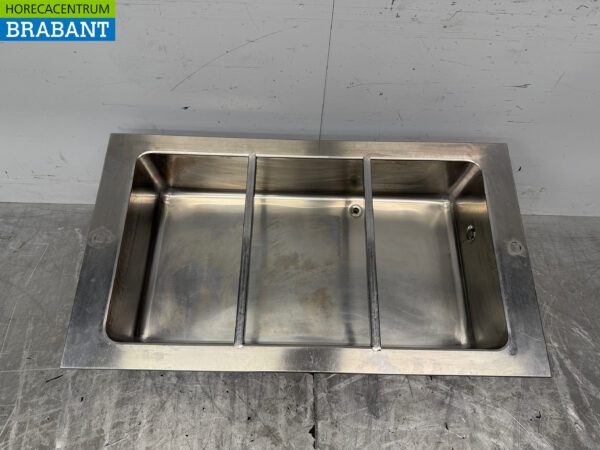 Stainless steel Built-in Bain Marie 3 x 1/1 GN 400V Catering - Image 4