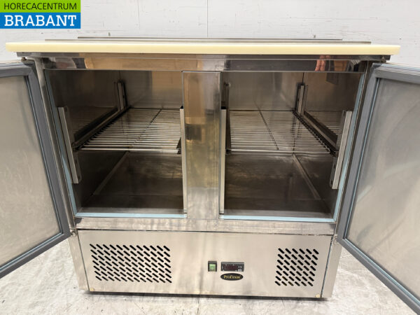 RVS Profinox Saladette 90,5 cm 2 doors 230V Horeca - Image 5