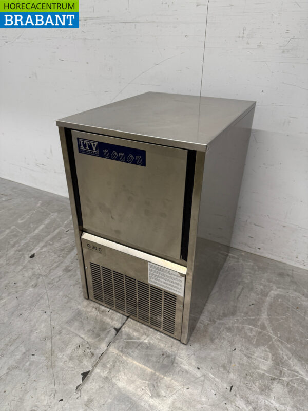 Stainless steel ITV Quasar ice cube machine 24 kg per day 6 kg bunker 230V Horeca - Image 2