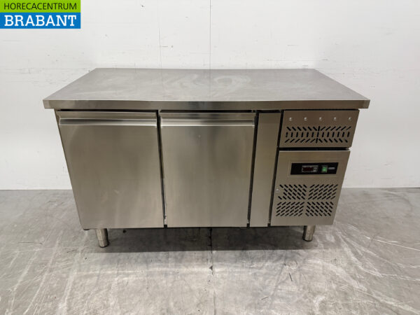 Stainless steel Maxxfrost Refrigerated Workbench 2 Doors 136 cm 230V Horeca