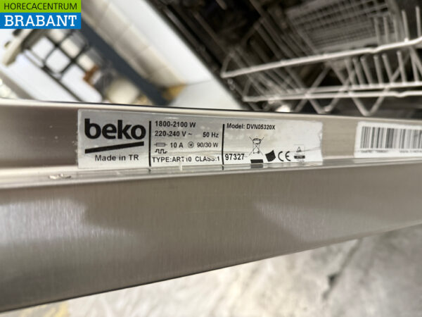 Stainless steel Beko Dishwasher with drain pump 230V Horeca - Image 7