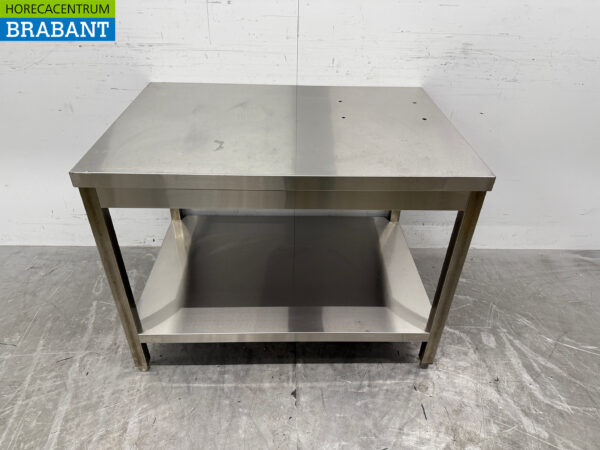 Stainless steel Worktable with undershelf 100 x 70 x 76 cm Catering