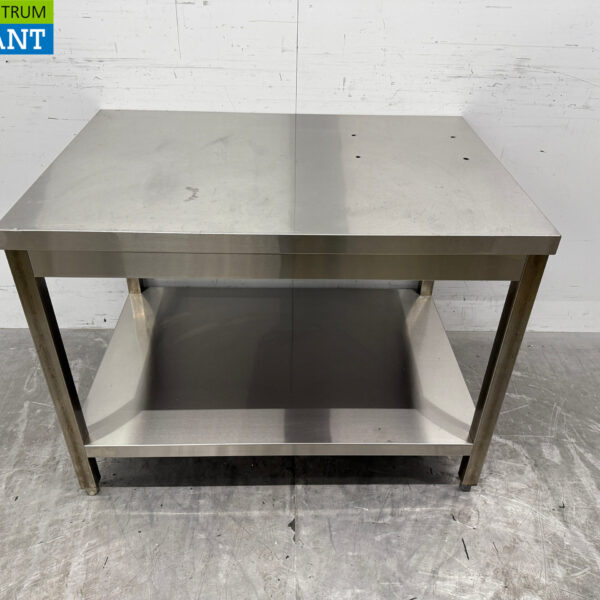 Stainless steel Worktable with undershelf 100 x 70 x 76 cm Catering