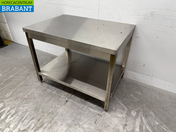 Stainless steel Worktable with undershelf 100 x 70 x 76 cm Catering - Image 2